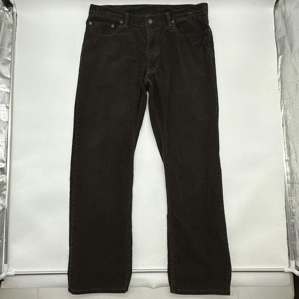 Vintage Polo Ralph Lauren 650 Straight Mens Size 36x30 Dark Brown Corduroy Pants